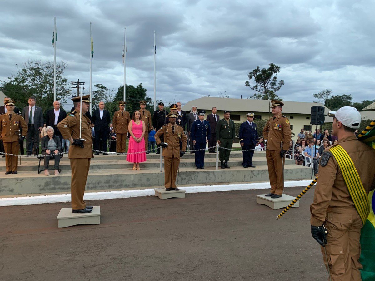 Solenidade Marca A Troca De Comando Na Pol Cia Militar Em Foz Do Igua U Idesf